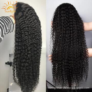 Wholesale Brazilian Human Hair Extension Vendor Wig Deep Curly Wave Closure Hd Frontal Wig Human Hair Lace Front For Black Women